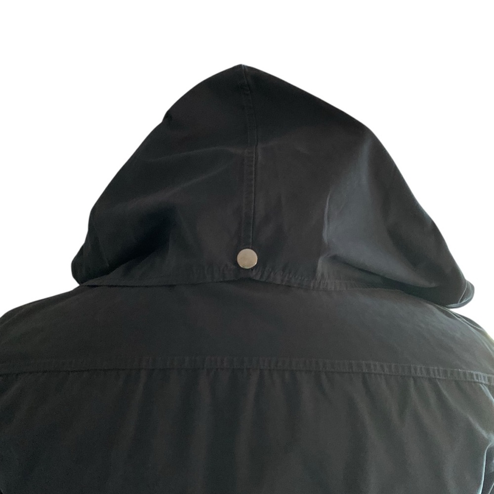 Chico’s Black Windbreaker Jacket with Hood * Large / 12 - Picture 6 of 16
